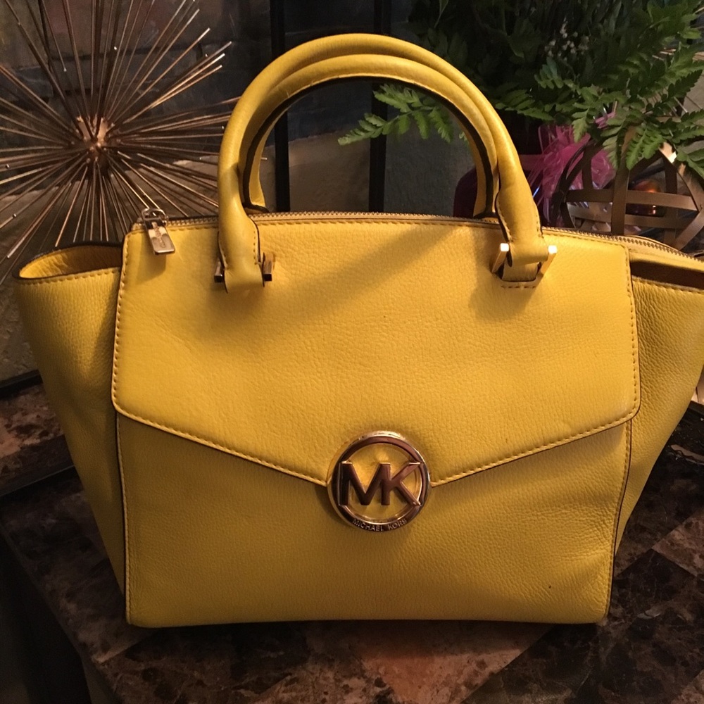 Michael Kors yellow Satchel